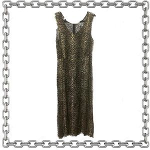 Sheri Martin vintage leopard maxi dress